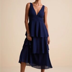 Lulu’s Celebration Time Tiered Midi Dress
